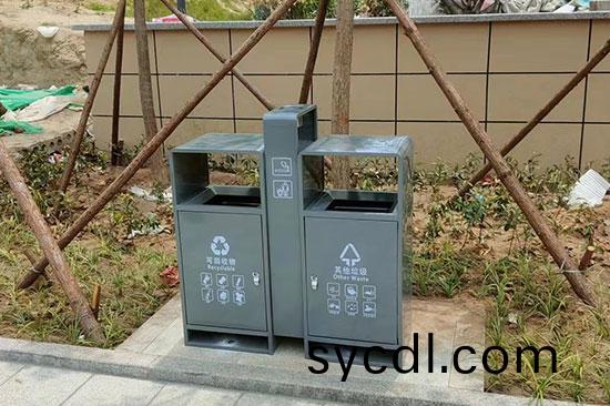 鋼製分類戶外垃圾桶