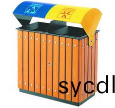 鋼木分(fen)類垃圾桶(tong)