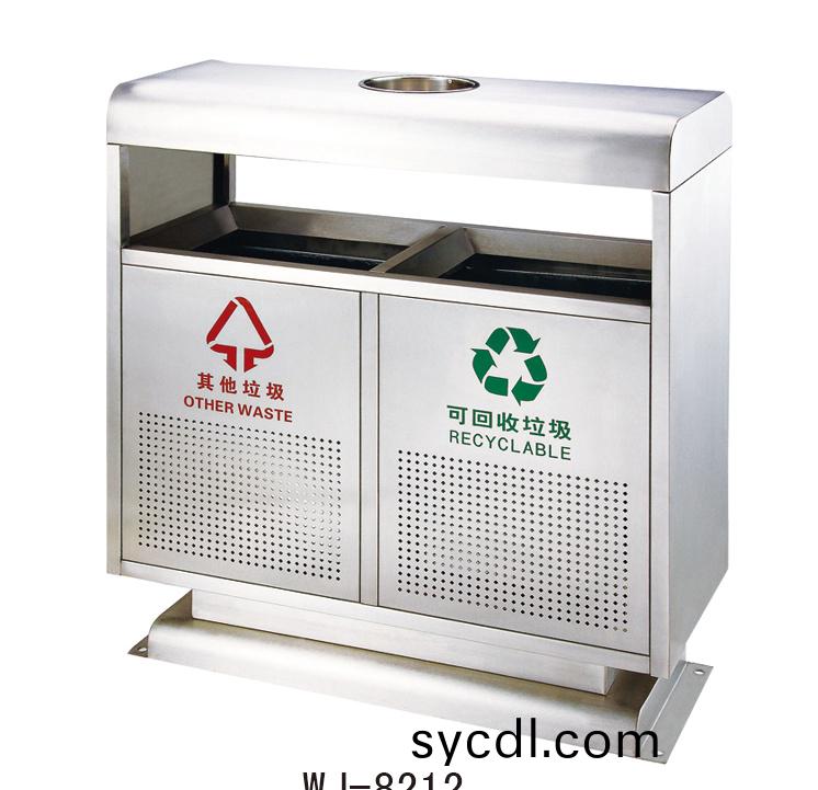 山東不鏽鋼菓皮箱，濰坊不(bu)鏽鋼垃(la)圾桶