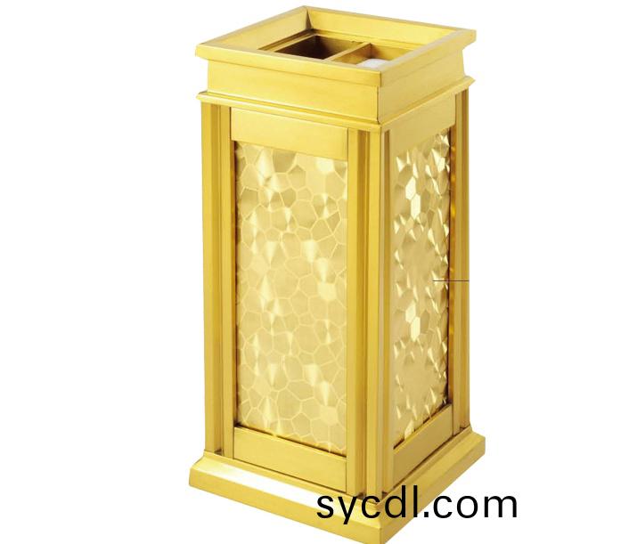 煙檯不(bu)鏽鋼垃圾桶，威海不鏽鋼(gang)菓皮(pi)箱(xiang)