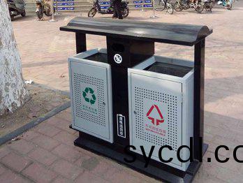戶外鋼製分類垃圾桶