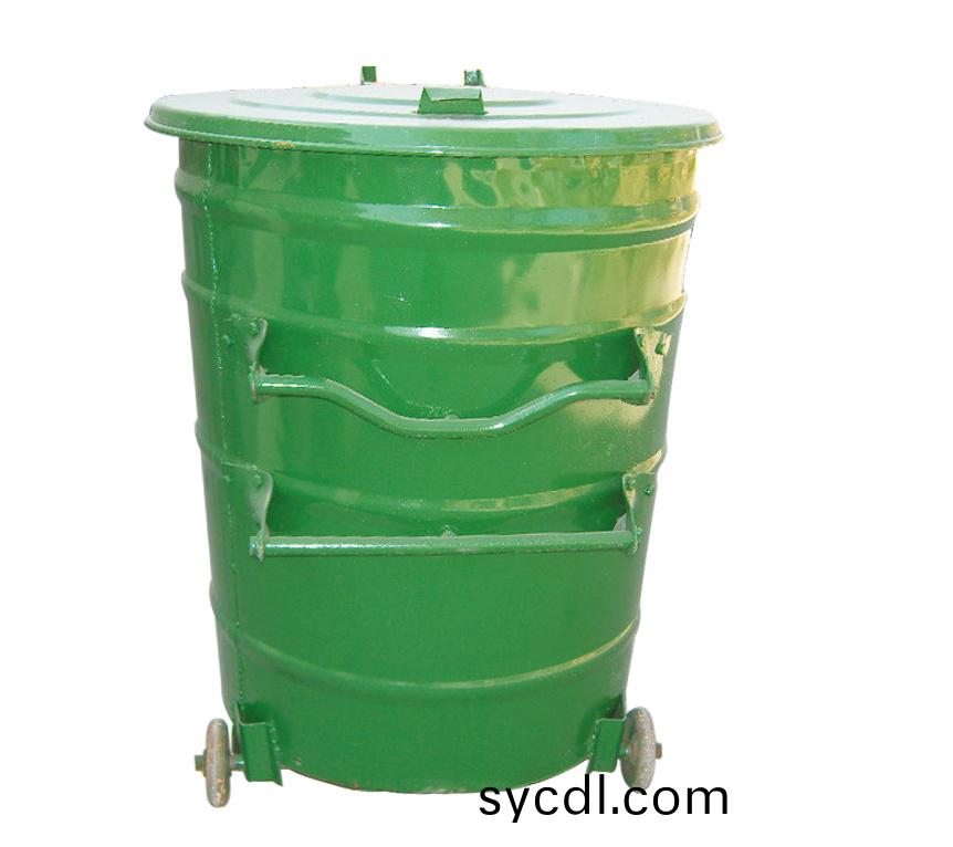 鋼製圓形掛車(che)垃圾箱WJ-240L-Y