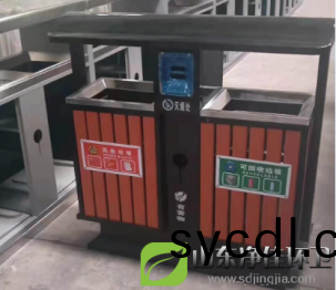 一批鋼木(mu)分類垃圾(ji)桶WJ-9047如期交(jiao)貨