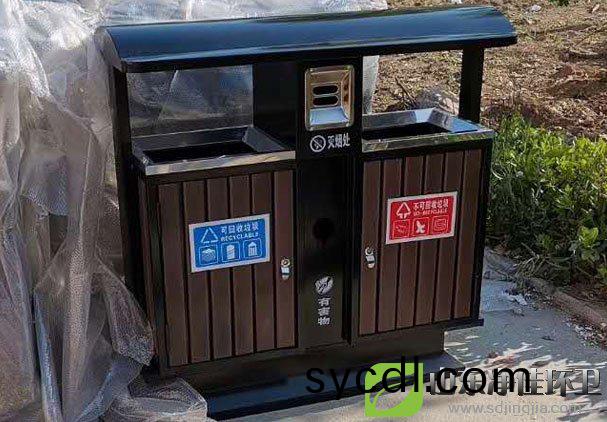 塑木分類垃圾桶