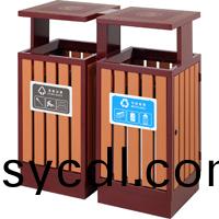 濰坊賣鋼木垃圾桶
