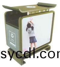 鋼(gang)木廣告垃圾桶