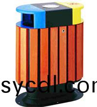 鋼木垃圾(ji)桶圖片