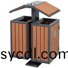 環(huan)保鋼木(mu)垃圾桶